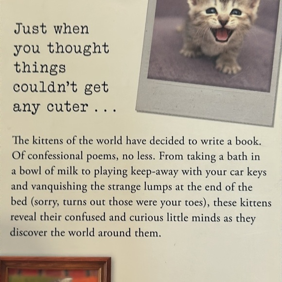 NWT Adorable Book of Poems by Kittens ‘I Knead My Mommy’ Author - F. Marciuliano - Picture 3 of 8